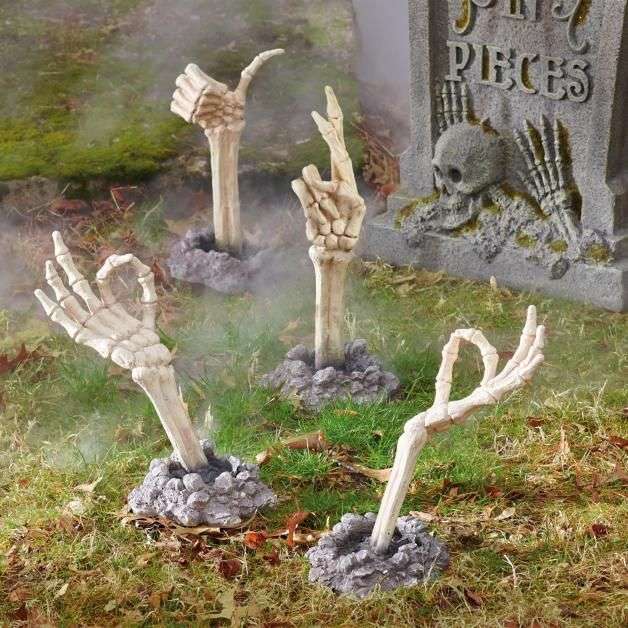 Skeleton Hands for your Outdoor Home Halloween Decoration