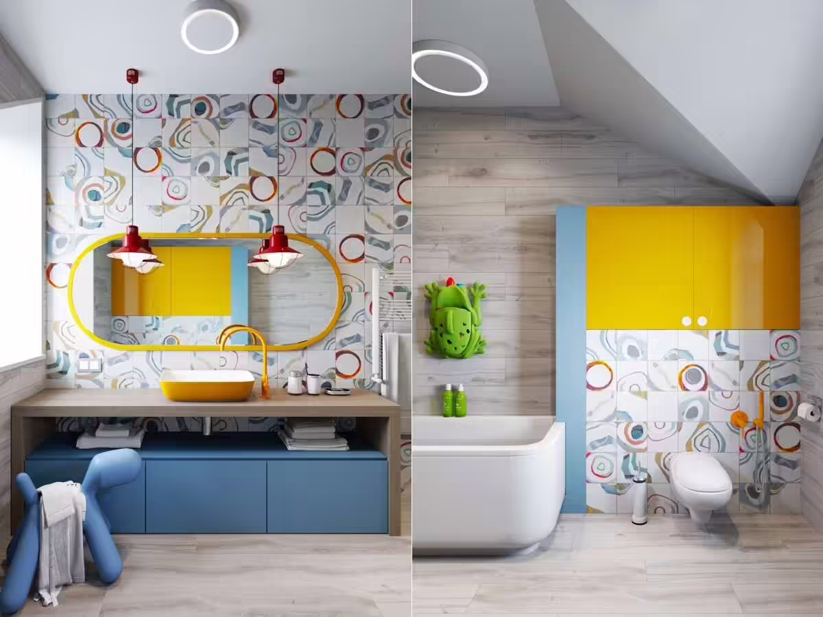 the Kids Bathroom is a space where creativity and imagination can run wild.