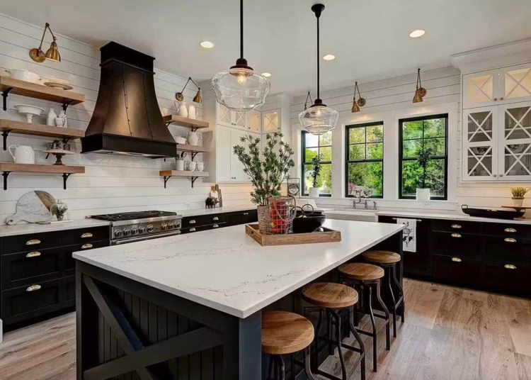 welcoming farmhouse kitchen