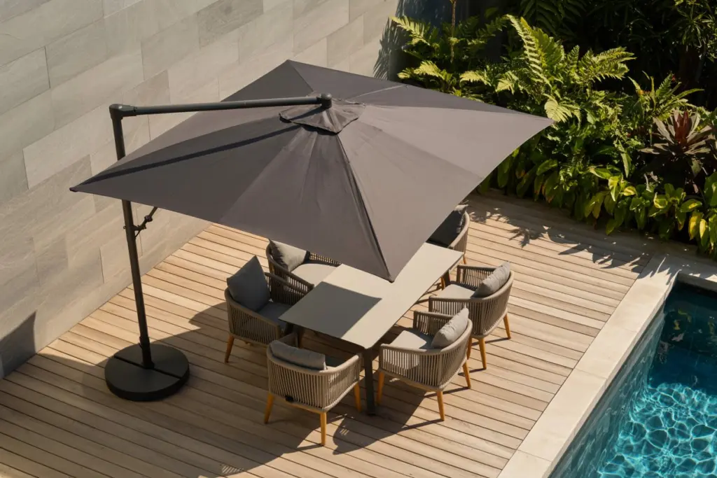 Summer Outdoor Kitchen Decor Dining area
