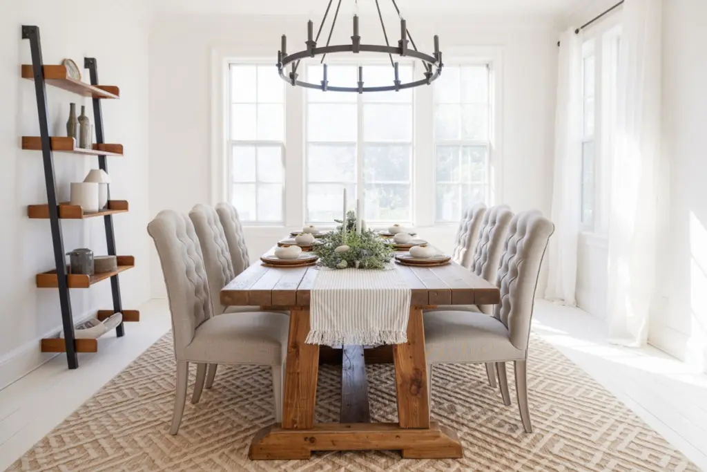 Steps into a dreamy Farmhouse Kitchen full of inspiration 16 rustic dining table