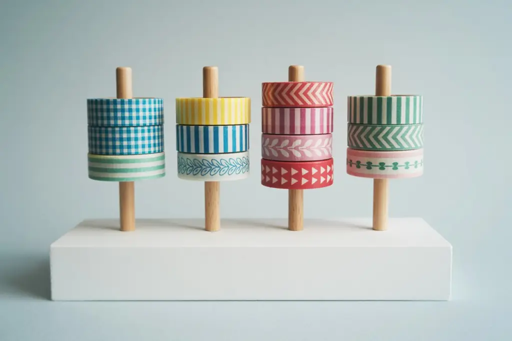 Reuse a jewelry holder for Washi tape and other supplies