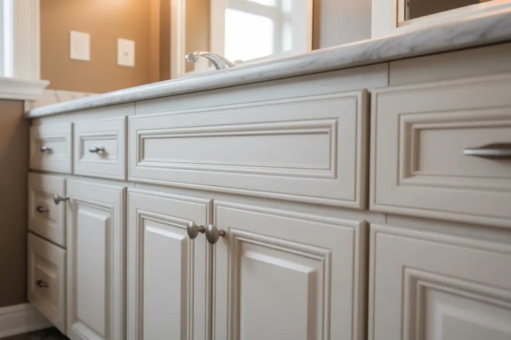 white paint  for painting the bathroom cabinets