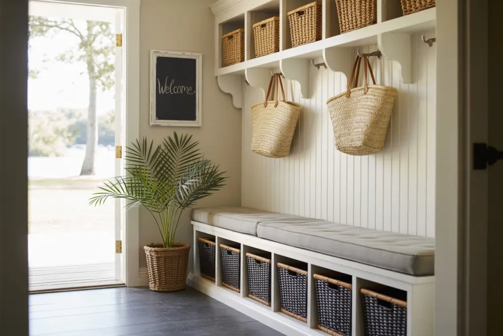 storage solutions in your Small entryway design