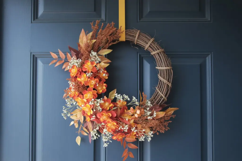 Enjoy the Beautiful Outdoor Fall Decoration in your home 2 outdoor fall decoration with fall wreaths
