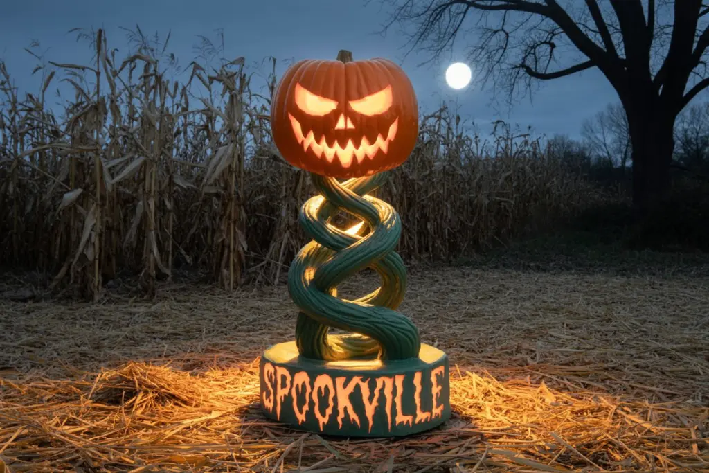 Cryptic Carvings for your Outdoor Halloween Decoration