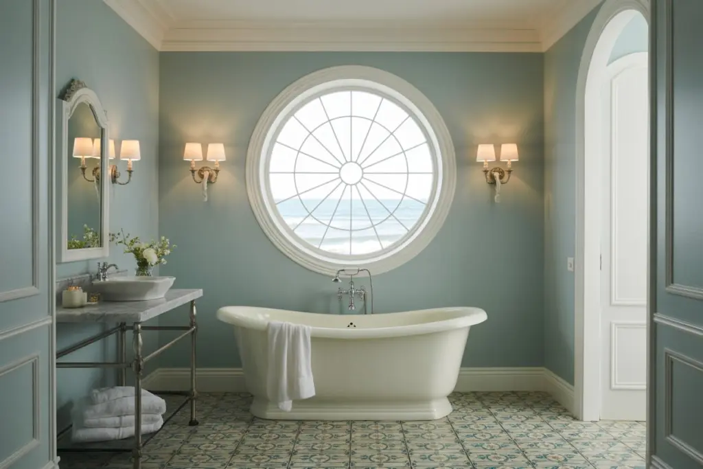 Coastal Evasion in Master Bathroom