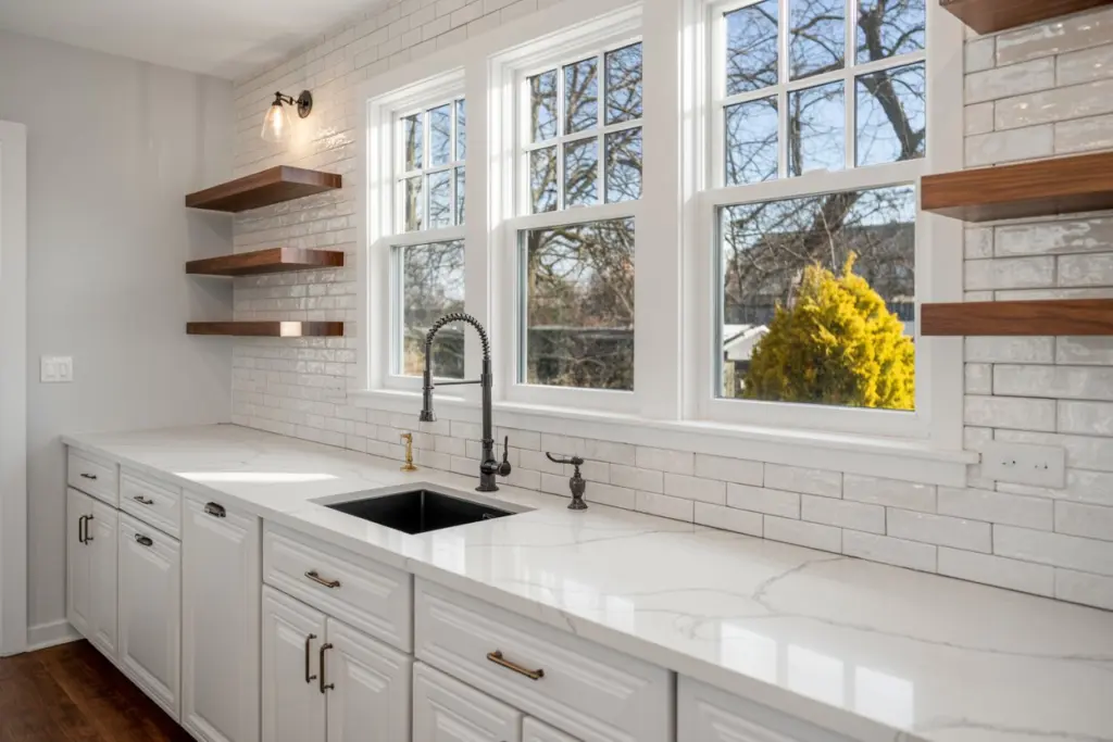 Kitchen Floating Shelves : An Amazing Storage Solution 2 Floating Shelves in the Kitchen