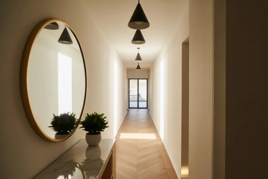 Consider lighting in your Small entryway design