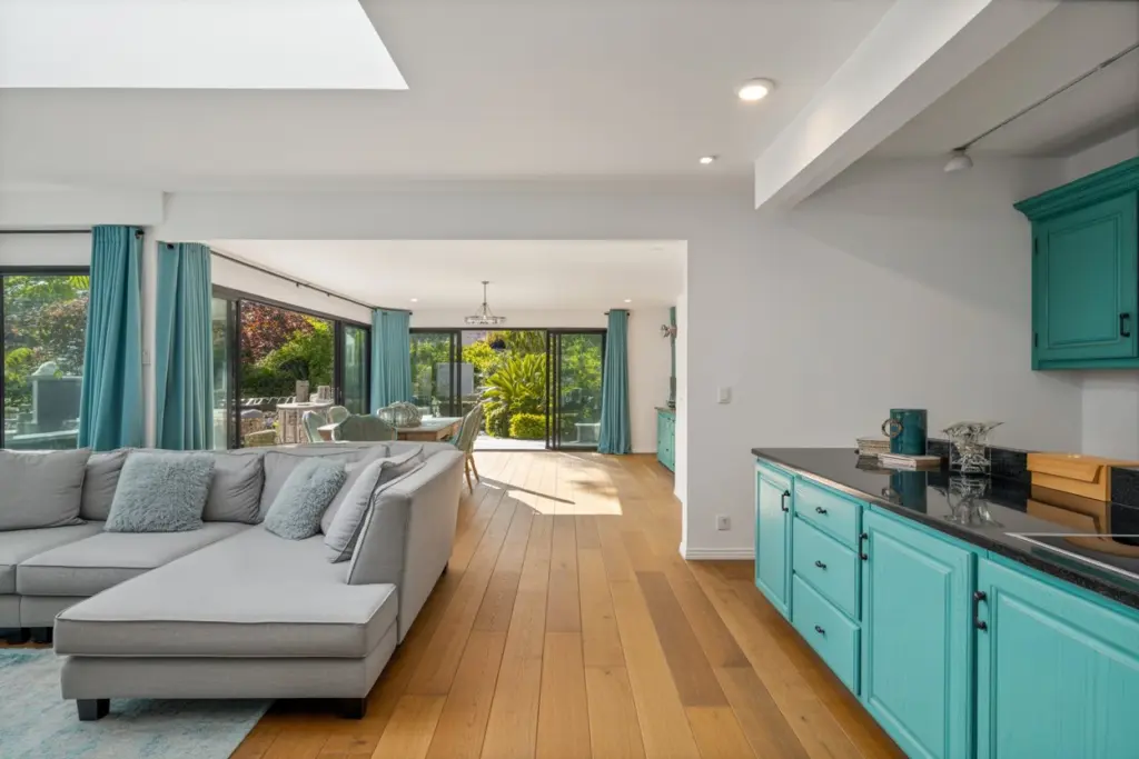 Open Concept living: How To Find The Best Design Kitchen-Dining-Living Room 5 A single color scheme for your open concept living