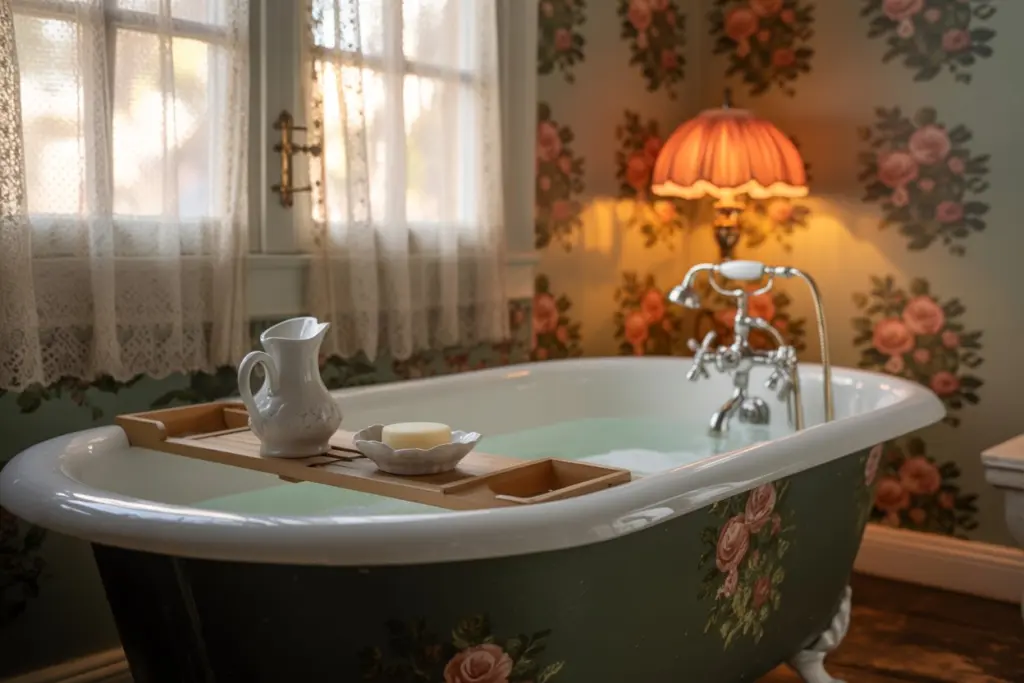 A Soft Light In Cottage Country bathroom
