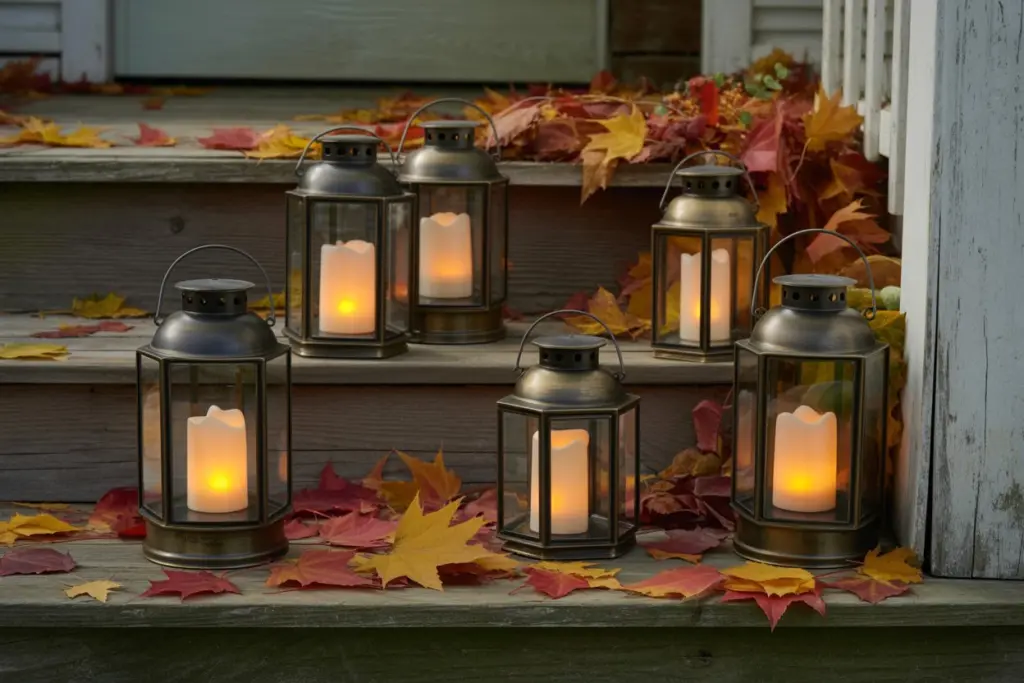 Enjoy the Beautiful Outdoor Fall Decoration in your home 13 Lanterns for outdoor fall decoration