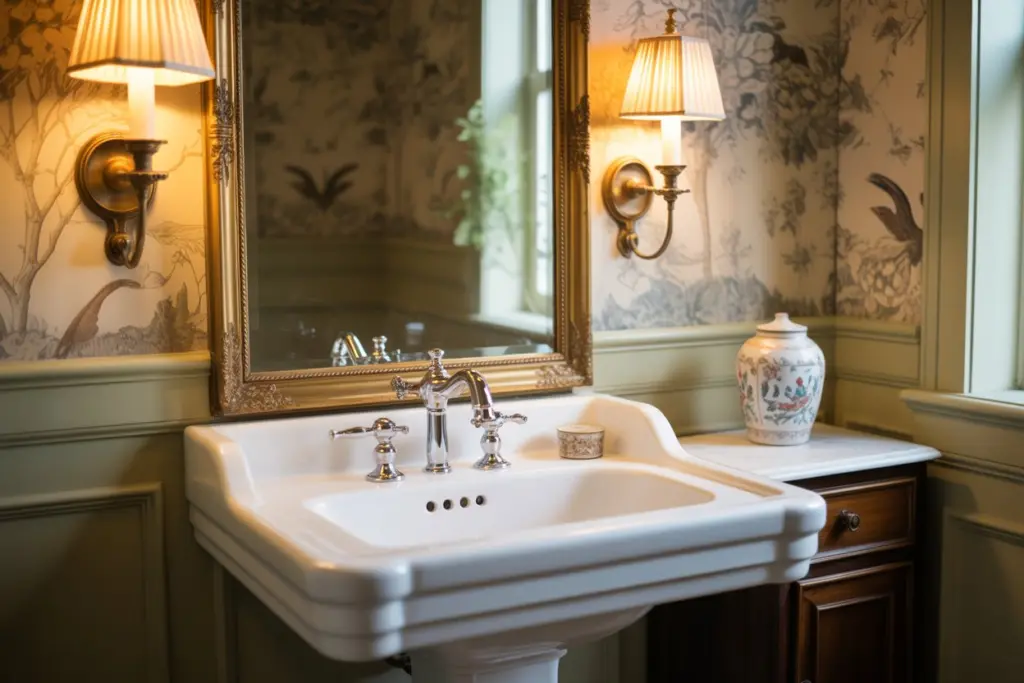 Special touches  In Cottage Country bathroom