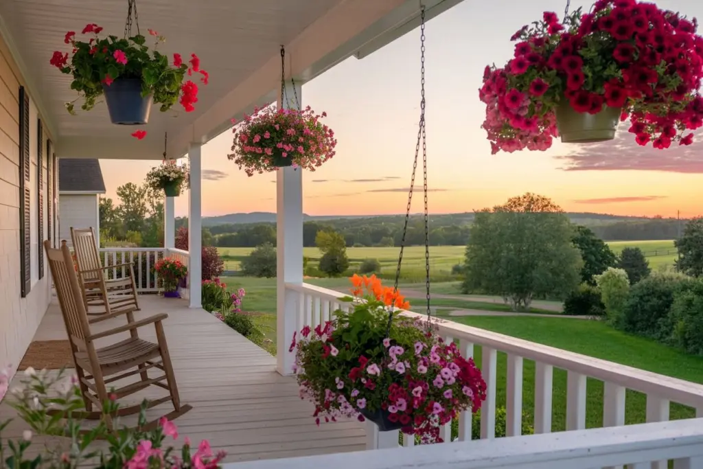 Enjoy the Beautiful Outdoor Fall Decoration in your home 5 baskets filled with colorful flowing