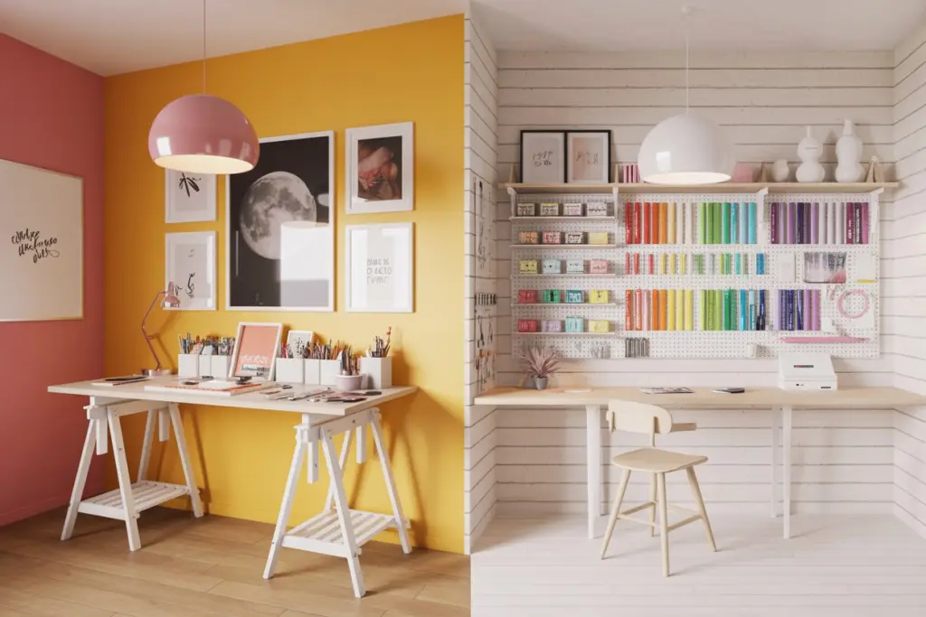 Color scheme for a craft room