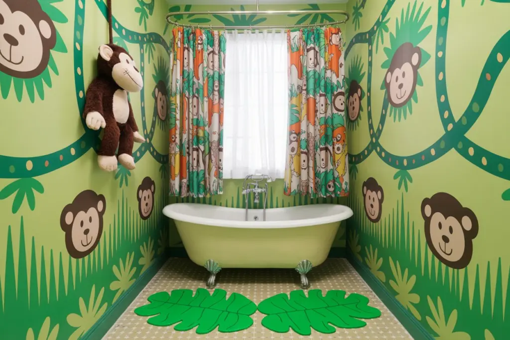 Pick a cheerful theme for your Kids Bathroom