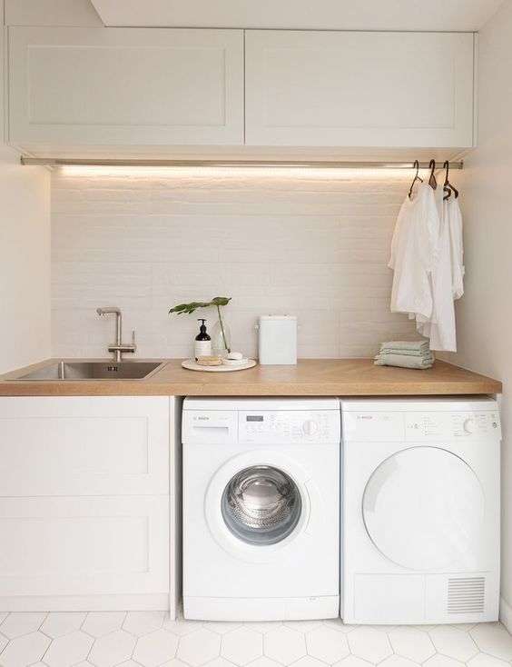 Idea n° 5: a Scandicraft-style laundry room decor