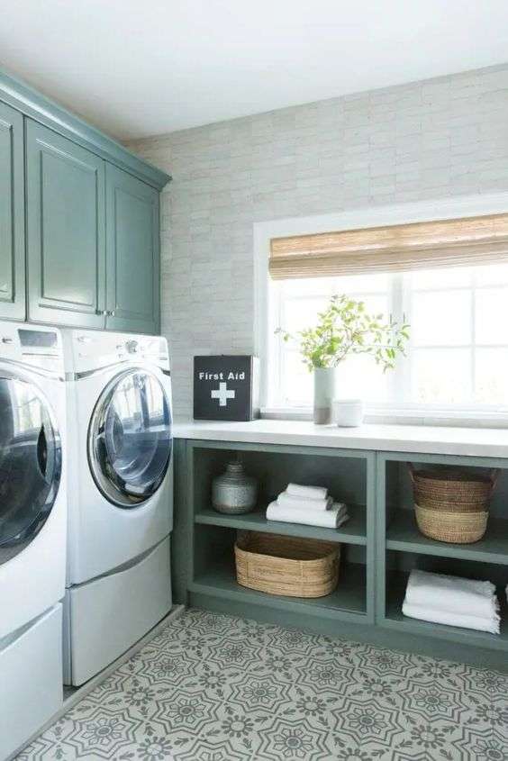 Idea no. 10: Add charm to a utility room with tiles