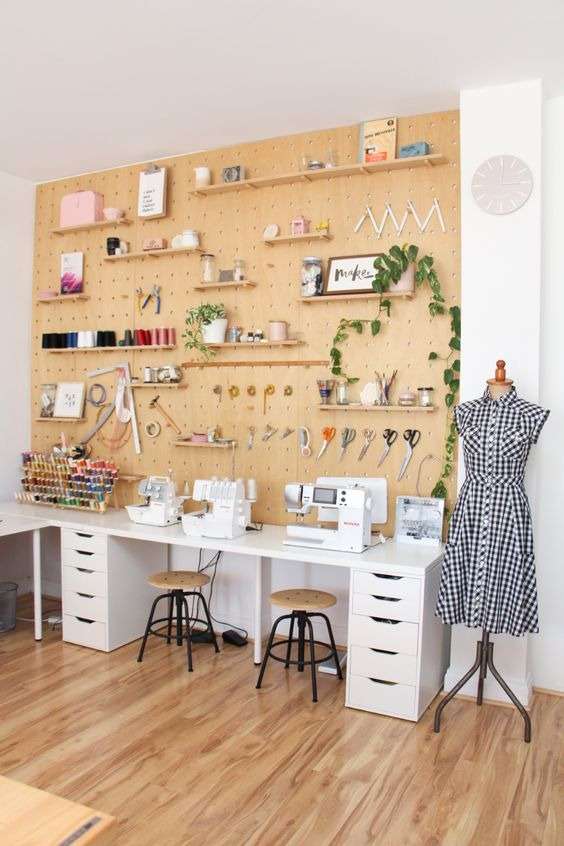 Unique Wall Displays for unique Craft Room Decoration: 