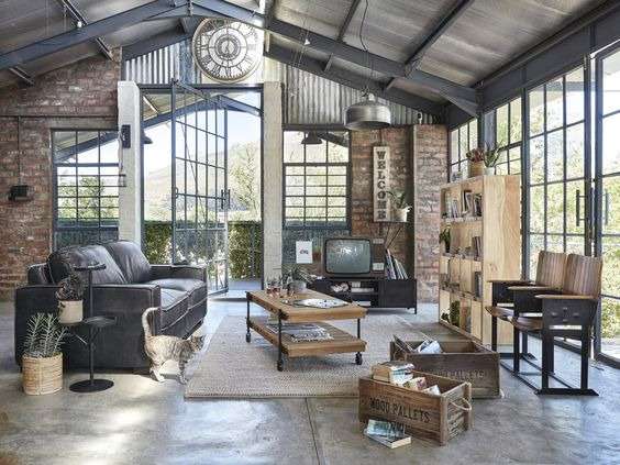 Retro chic like a New York loft in your conservatory