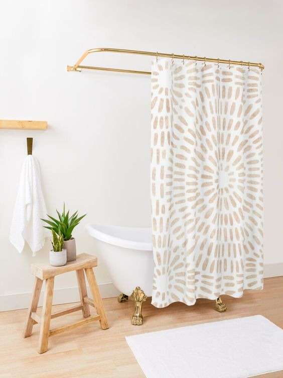 Patterned curtains: 