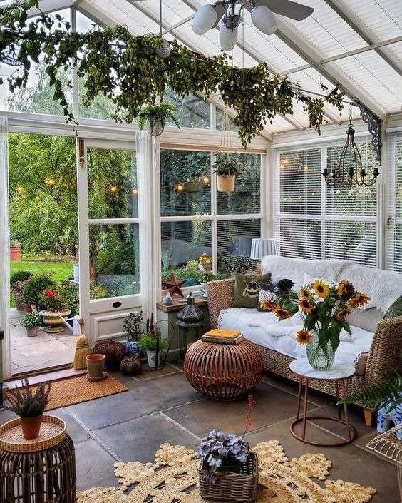 The furniture of conservatory