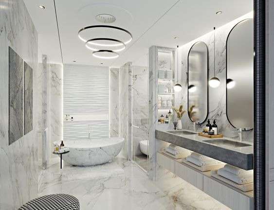 Modern Marvel Master Bathroom