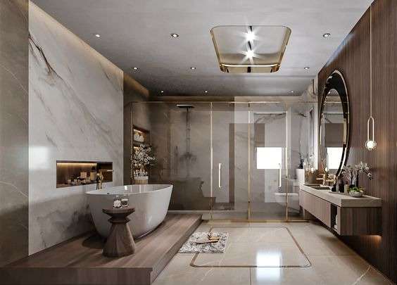 Stylish Luxe Master Bathroom