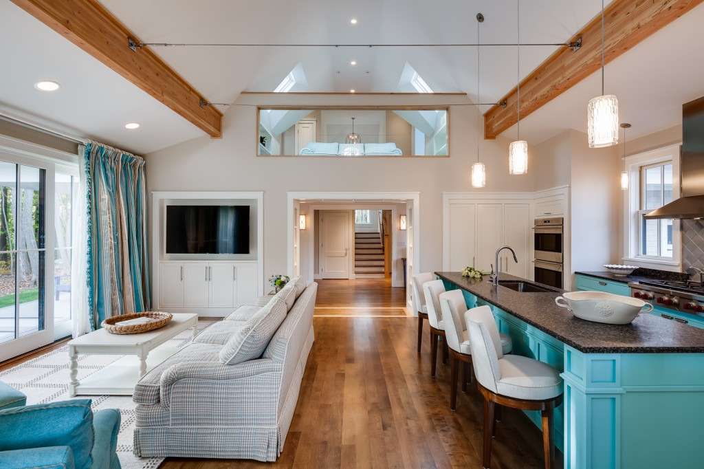 A single color scheme for your open concept living