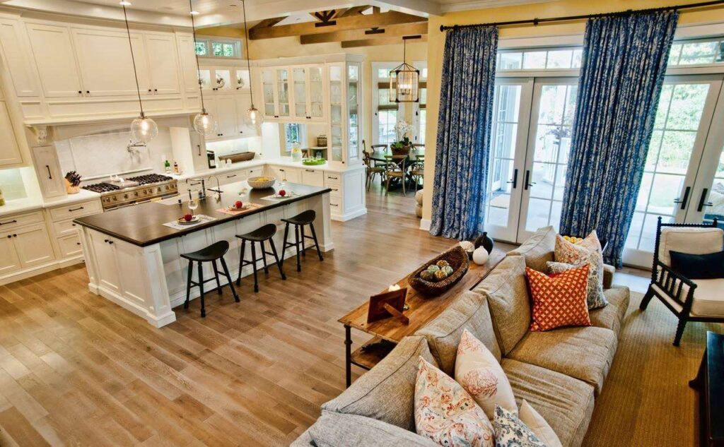 Open Concept Living Room, Kitchen and Dining