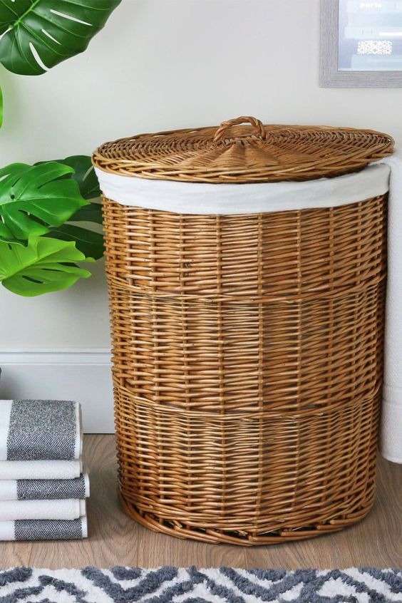 Plant fiber baskets: 