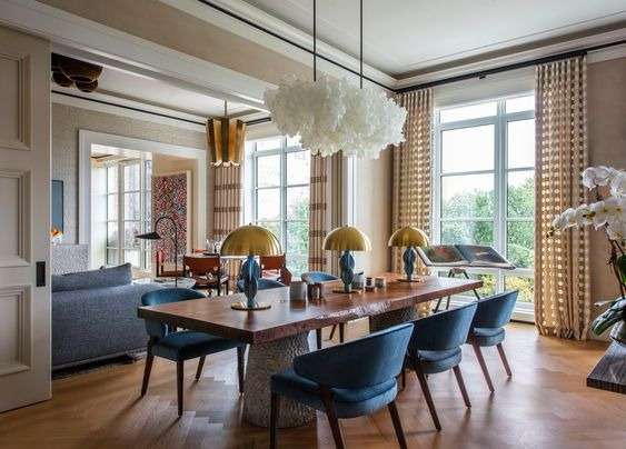 living-dining room with Light 