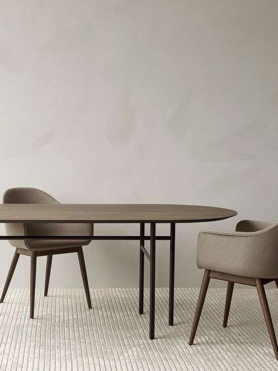 Strategic Design of the minimalist dining table 