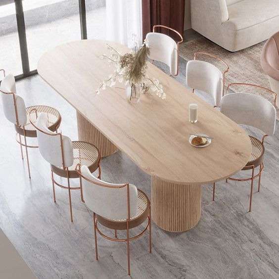  Elegance minimalist dining table 