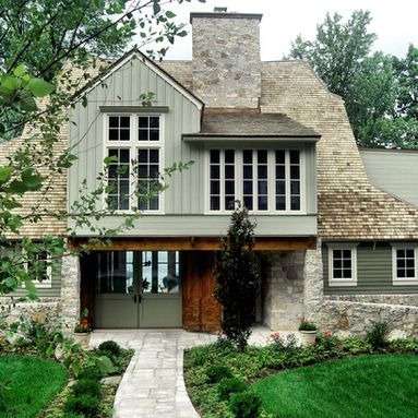 Lovely Greens for the Farmhouse Exterior