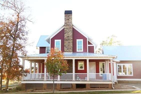 Reds Rich for the Farmhouse Exterior