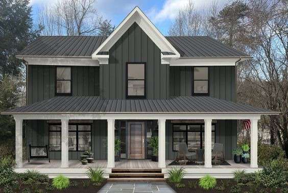 Charcoal gray for the Farmhouse Exterior