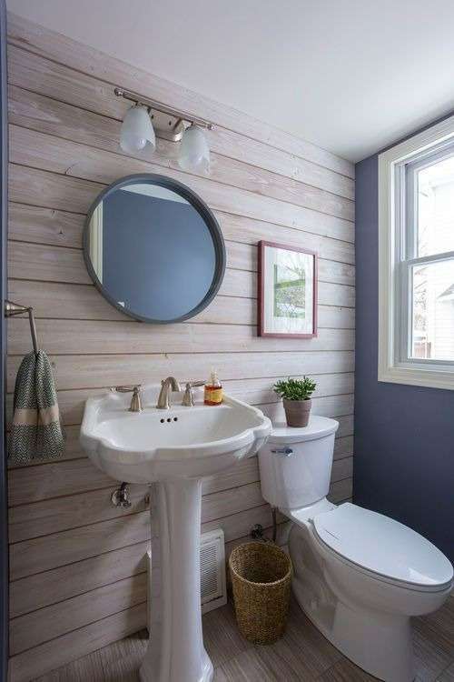 Basics of Shiplap in bathroom
