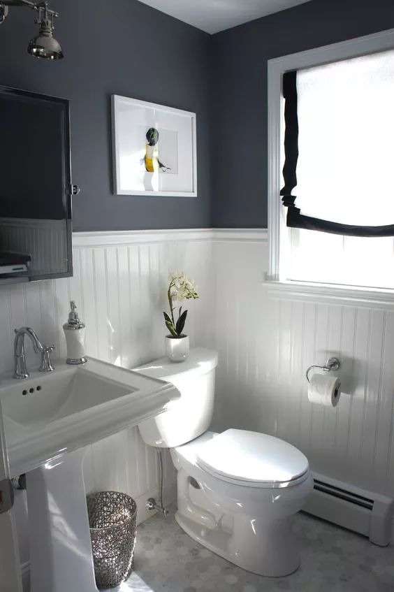 shiplap on the lower portion of your walls bathroom