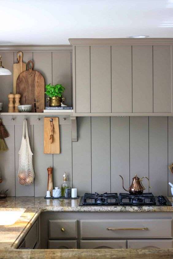 Elegance in Taupe For Shiplap Walls
