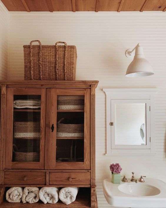 bath linens for cottage Country bathroom