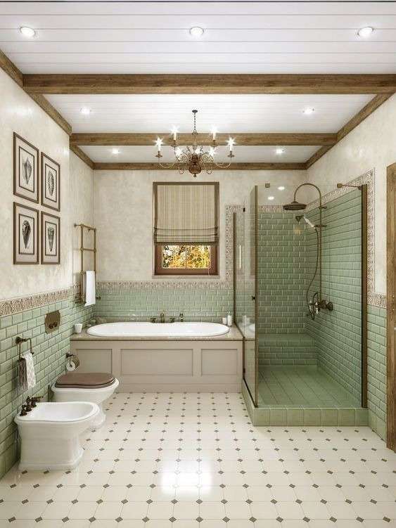 A Soft Light In Cottage Country bathroom