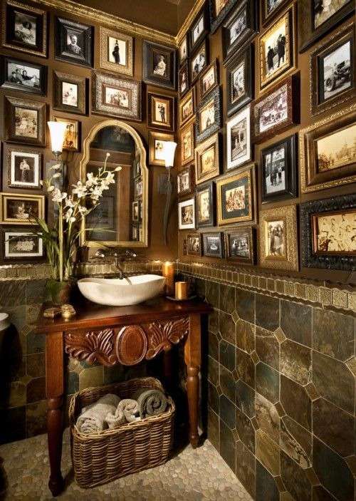 picturesque rustic  In Cottage Country bathroom