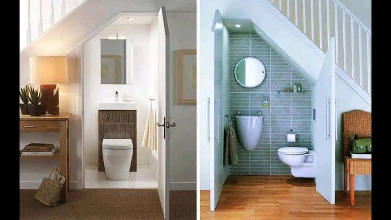 How do you create an under stair toilet