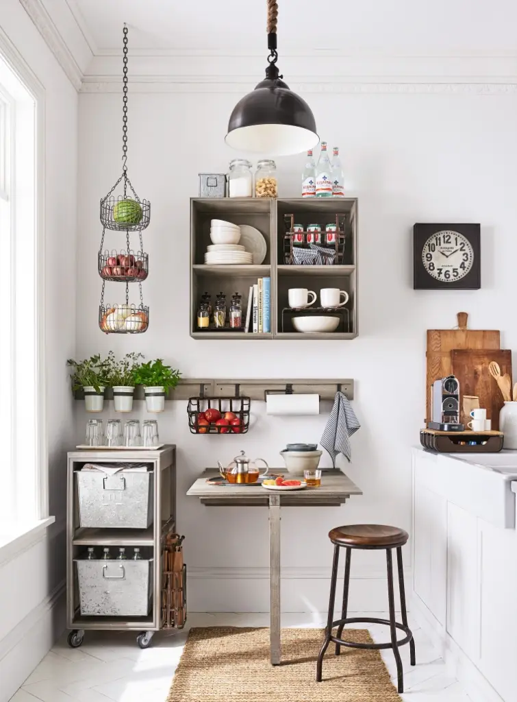 TIP No. 6: Lighten up the small kitchen decor