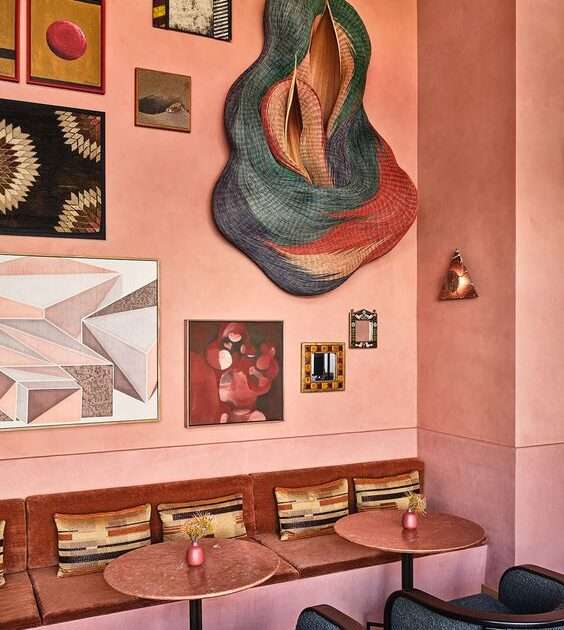 This Kelly Wearstler–Designed Cocktail Bar Boasts an Enviable Art Collection