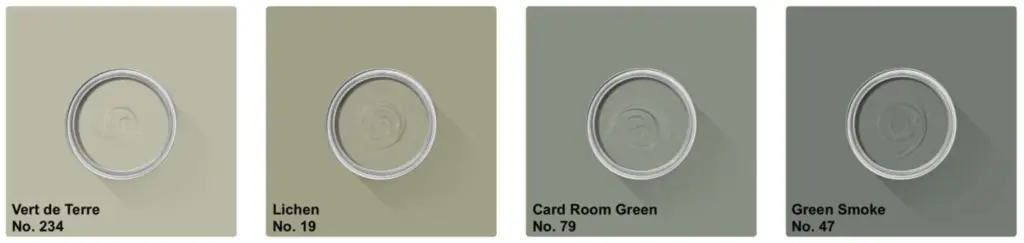 Farrow & Ball Paint colors: A choice of life 18 Green F&B paint