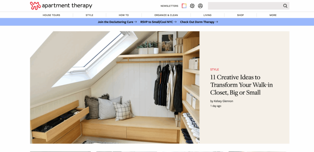 Interior design blogs : "Apartment Therapy" - Transforming Small Spaces into Dream Homes