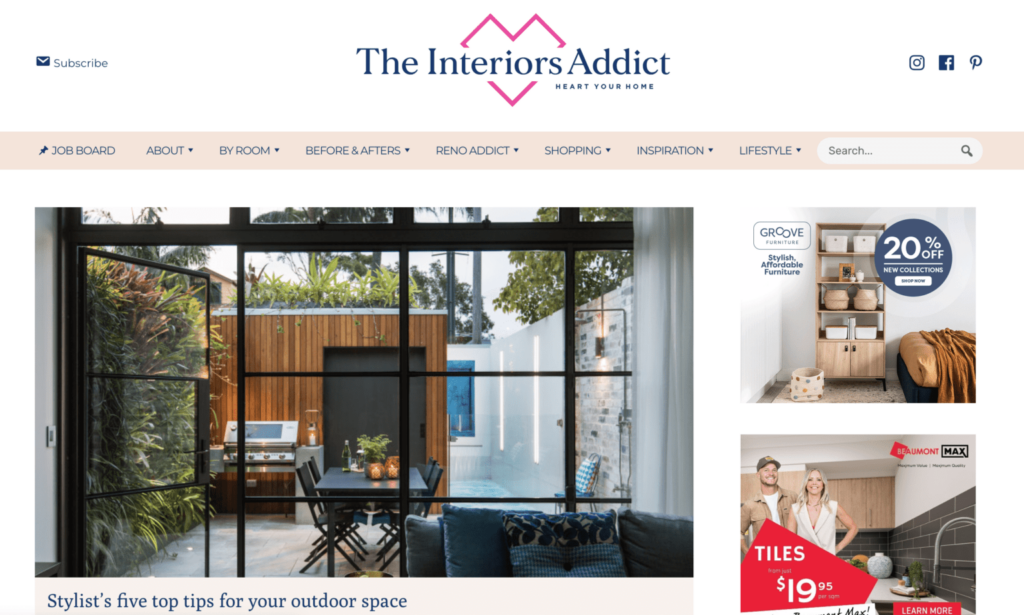 Interior design blogs : "The Interiors Addict" - Your Daily Dose of Interior Inspiration
