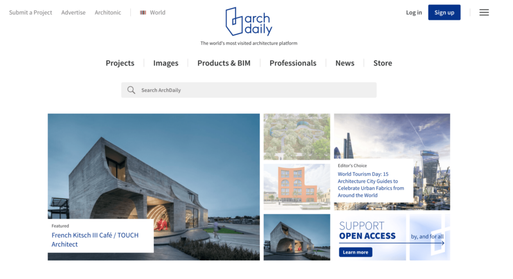 "ArchDaily" - A Wealth of Architectural Inspiration
